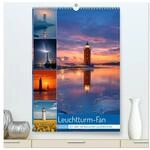 Leuchtturm-Fan (hochwertiger Premium Wandkalender 2026 DIN A2 hoch), Kunstdruck in
