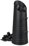 Relaxdays Kohlensch&uuml;tte 12 Liter, Kohleneimer mit 2 Griffen, Pelletsch&uuml;tte zum