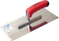 HAROMAC Gl&auml;ttekelle Made in Germany, 8x8 mm gezahnt, rostfreier Edelstahl,2