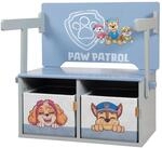 Klappbare Sitzbank Paw Patrol + 2 wendbare Aufbewahrungsboxen - Umbaubar zum