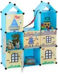 Relaxdays Steckregal Kinderzimmer, coole Ritterburg, Kunststoff, Kinderschrank...