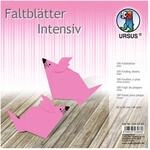 Ursus 3145162 - Faltbl&auml;tter Uni intensiv, pink, ca. 20 x 20 cm, 65 g/qm, 100...