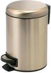 Gedy Treteimer mit Deckel, 5 l, mattgold