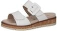 CAPRICE Damen Pantoletten aus Leder mit Schlie&szlig;e, Wei&szlig; (White Nappa), 42 EU