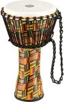 Meinl Percussion Rope Travel Djembe - Mittelgro&szlig;e Handtrommel - Mit Nylonseilen -
