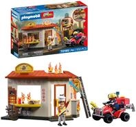 PLAYMOBIL | City Action | Feuerwehr‑Quad mit Burger‑Bude | Kompaktes