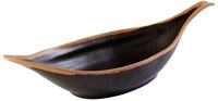 APS 84582 Blattschale CROCKER, 42 x 14 cm, H&ouml;he 9,5 cm, Melamin, braun mit