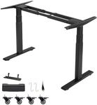 VEVOR H&ouml;henverstellbarer Schreibtisch Gestell, Elektrisches Tischgestell bis 125kg,
