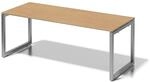 BISLEY Cito Schreibtisch, 740 mm h&ouml;henfixes O-Gestell, Metall, Bc355 Dekor Buche,