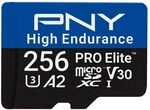 PNY 256GB PRO Elite&trade; High Endurance C10 U3 V30 A2...