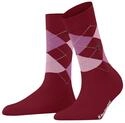 Burlington Damen Socken Covent Garden W So Baumwolle gemustert 1 Paar, Orange