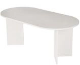 Eleganter wei&szlig;er Esstisch, 180 x 75 x 89,5 cm | 100% melaminbeschichtete...