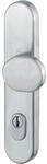 HOPPE Haust&uuml;r Knopflangschild - Lochung PZ 92mm, Edelstahl matt, f&uuml;r...