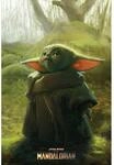 Grupo Erik Poster The Mandalorian Child Grogu - Wand-Deko Baby Yoda Star Wars