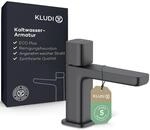 KLUDI-X3 Waschtischarmatur Kaltwasser, Auslaufh&ouml;he 80 mm, wassersparender...