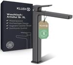 KLUDI-X3 Waschtischarmatur, Auslaufh&ouml;he 240 mm, wassersparender Wasserhahn Bad
