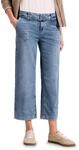 Street One Mid Waist Wide Leg Jeans im Loose Fit mid Blue Random wash 34