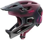 uvex React jr. fullface Kinderfahrradhelm, Cranberry matt, 52-56 cm
