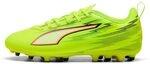 PUMA Ultra 6 Play MG JR Fu&szlig;ballschuh, Gelb Alert Black-Glowing Red-Lime Squeeze, 45
