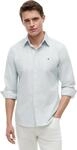 Tommy Hilfiger Herren Hemd Heritage Oxford Stripe Regular Fit, Gr&uuml;n (Nouveau