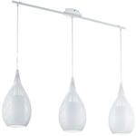 EGLO Pendellampe Razoni, 3 flammige moderne Pendelleuchte, Material: Stahl, Glas: