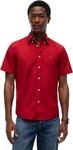 Tommy Hilfiger Herren Hemd Flex Poplin Solid aus Baumwolle, Rot (Regatta Red), S