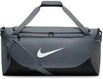 Nike Unisex Brsla Duff - X Sporttasche, Smoke Grey/Black/White, One Size