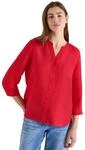 Cecil Damen Bluse mit Split Neck aus Leinenmix