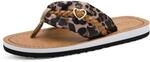 Marco Tozzi Damen Sandale leicht und bequem Zeitlos, beige (Leo Dune), 36 EU