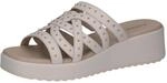 Caprice Damen Sandale aus Leder, Wei&szlig; (Offwhite Nappa), 37