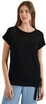 Cecil T-Shirt mit Mesh-Einsatz Black L