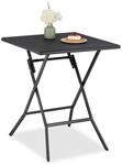 Relaxdays Klapptisch, klappbarer Camping Tisch, HxBxT: 73x62x62 cm, Faltbarer
