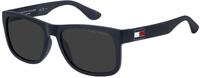 Tommy Hilfiger Brille TH 1556/N/S Gr&ouml;&szlig;e 56-18 mm Matte Blau/Eye size: 56 - Bridge