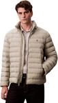Calvin Klein Herren Steppjacke Nylon Puffer mit abnehmbarer Kapuze, Grau (Forest