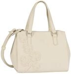 Gabor Jovita Damen Shopper Umh&auml;ngetasche Rei&szlig;verschluss Klein Off White