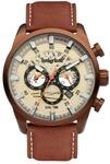 Timberland Henniker III Herren Armbanduhr Leder Braun 46 mm, Multifunktionsuhr,