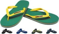Beach FLIP Flops Green/Yellow 35/36