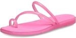 Crocs,Damen,Miami Jelly Toe Loop Sandal,Rosa Limonadengelee,42-43