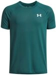Under Armour Tech 2.0 SS - Rack Green, White - YLG