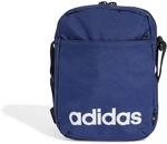 adidas Unisex Linear Organizer Waist Pack, Dark Blue/White, One Size