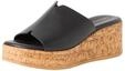 Tamaris Damen Pantolette mit Keilabsatz Leder, schwarz, 36 EU