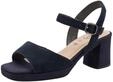 Tamaris Damen Wide Fit Damen Sandalen mit Absatz aus Leder mit verstellbarem Riemen,