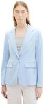 TOM TAILOR Damen Regular Fit Basic Blazer, 34587 - Light Fjord Blue, 36