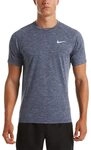 NIKE Herren Short Sleeve Hydrog Unterhemd, blau (Midnight Navy), S