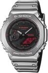Casio Herren Analog Digital Quarz Armbanduhr G-Shock Fine Metallic