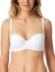 Schiesser Damen Bandeau-BH mit abnehmbaren Tr&auml;gern und gleitenden Cups Single...