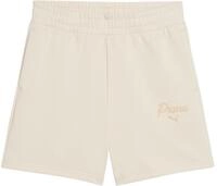 PUMA ESS Script Taillenhohe Shorts, 12,7 cm
