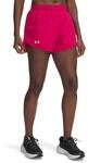Under Armour Damen Ua Fly By 3'' Shorts, Schattiertes Fuchsia, Schattiertes Fuchsia,