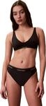 Calvin Klein Damen Bikini Oberteil Bralette mit U-Ausschnitt, Schwarz (Black), S