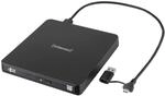 Intenso externes CD/DVD Laufwerk/externer Brenner EOD 400D Slim, USB 3.2, f&uuml;r